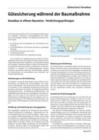 Gütesicherung während der Baumaßnahme